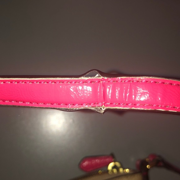 Tan and Pink Coach Purse - Picture 6 of 8